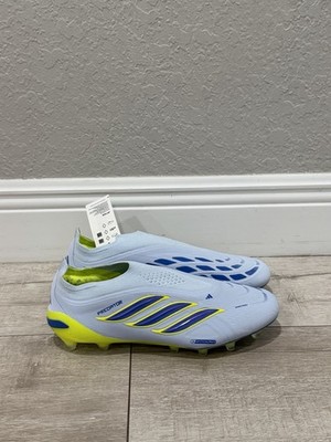 Men's 9.5 New adidas Predator Elite Laceless Blue AG Soccer Cleats JR7836