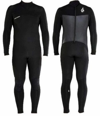 Volcom Modulator 3/2mm Back Zip Full Wetsuit Mens XXL 2XL Black