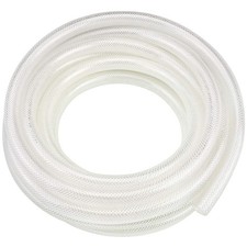 3/4" ID x 25 Ft High Pressure Braided Clear PVC Vinyl Tubing Flexible Vinyl T...