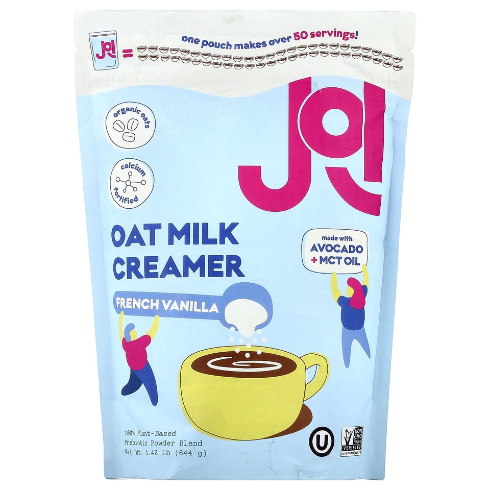 Oat Milk Creamer, French Vanilla, 1.42 lb (644 g)
