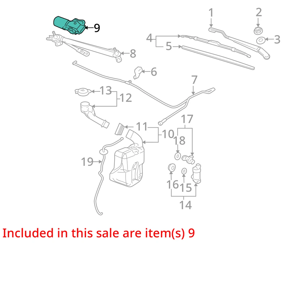Motor limpiaparabrisas Chevrolet Malibu 10216438 2011 Foto 3 de 4