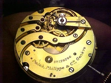 Patek Philippe 43MM Open Face Pendant Set Gilt Movement