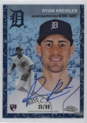 2023 Topps Chrome Platinum Anniversary 35/99 Ryan Kreidler Rookie Auto RC 19wd