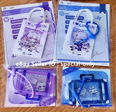 Official Luckin Coffee x Honkai: Star Rail Acrylic Suitcase Keychain Wobbler Toy