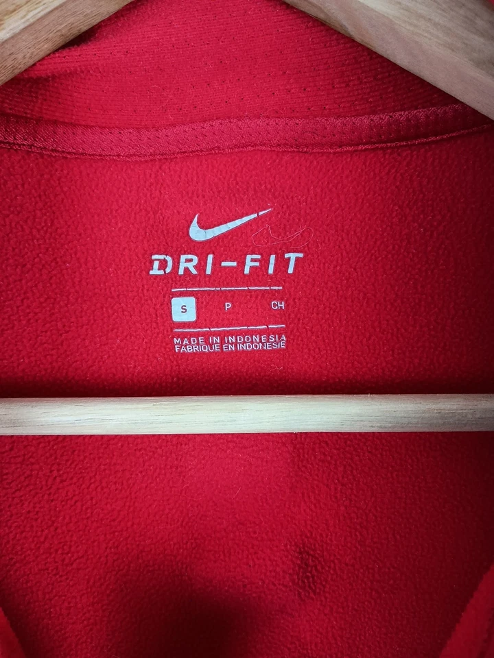 Jaqueta Nike Elite Dri Fit manga longa zíper completo tamanho pequeno vermelha - Imagem 2 de 4