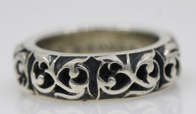 Chrome Hearts Sterling Silver Eternity Vine Band Ring Size 9.5 Chrome Hearts Sterling Silver Eternity Vine Band Ring Size 9.5