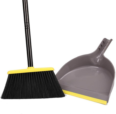 Broom and Dustpan Set,Indoorbroom with Dust Pan Combo Set for Home,Angle Kitchen