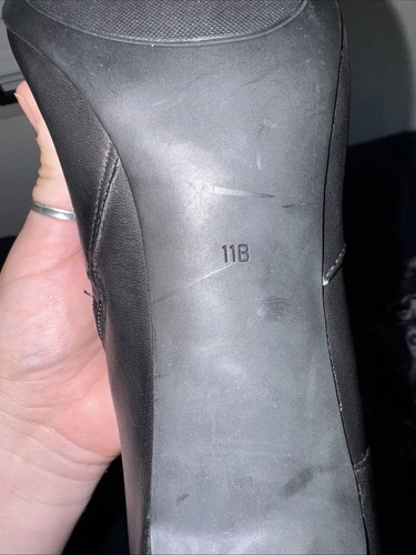Bota Elberta Lauren Ralph Lauren 100 % cuero para mujer NEGRA talla 11 B hasta la rodilla - Imagen 15 de 15