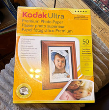 Kodak Ultra Printer Photo Paper Semi-Gloss Letter 8.5x11 50 Sheets 285gsm