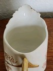 Antique Hand-painted Creamer Bisque Porcelain Limoge? Pink & Gold 3.5"H — photo 10