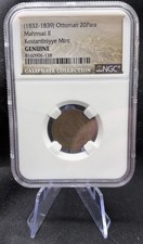 NGC 1832-1839 Ottoman 20 Para Mahmud II Kostantinlyye Mint Genuine