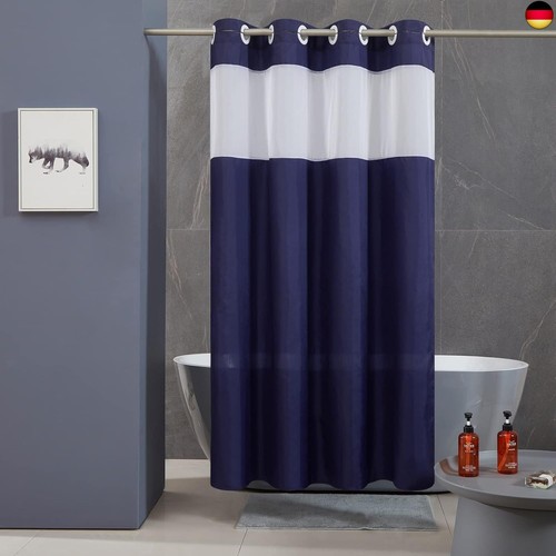 Furlinic Schmaler Duschvorhang für Eck Dusche Badewanne Badvorhang mit
