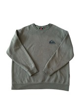 Vintage Quicksilver Sweatshirt Mens Large Green Crewneck Logo Y2K Surf Skater