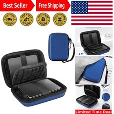 Waterproof Hard Drive Carrying Case for WD  Seagate - Navy Blue Elegance