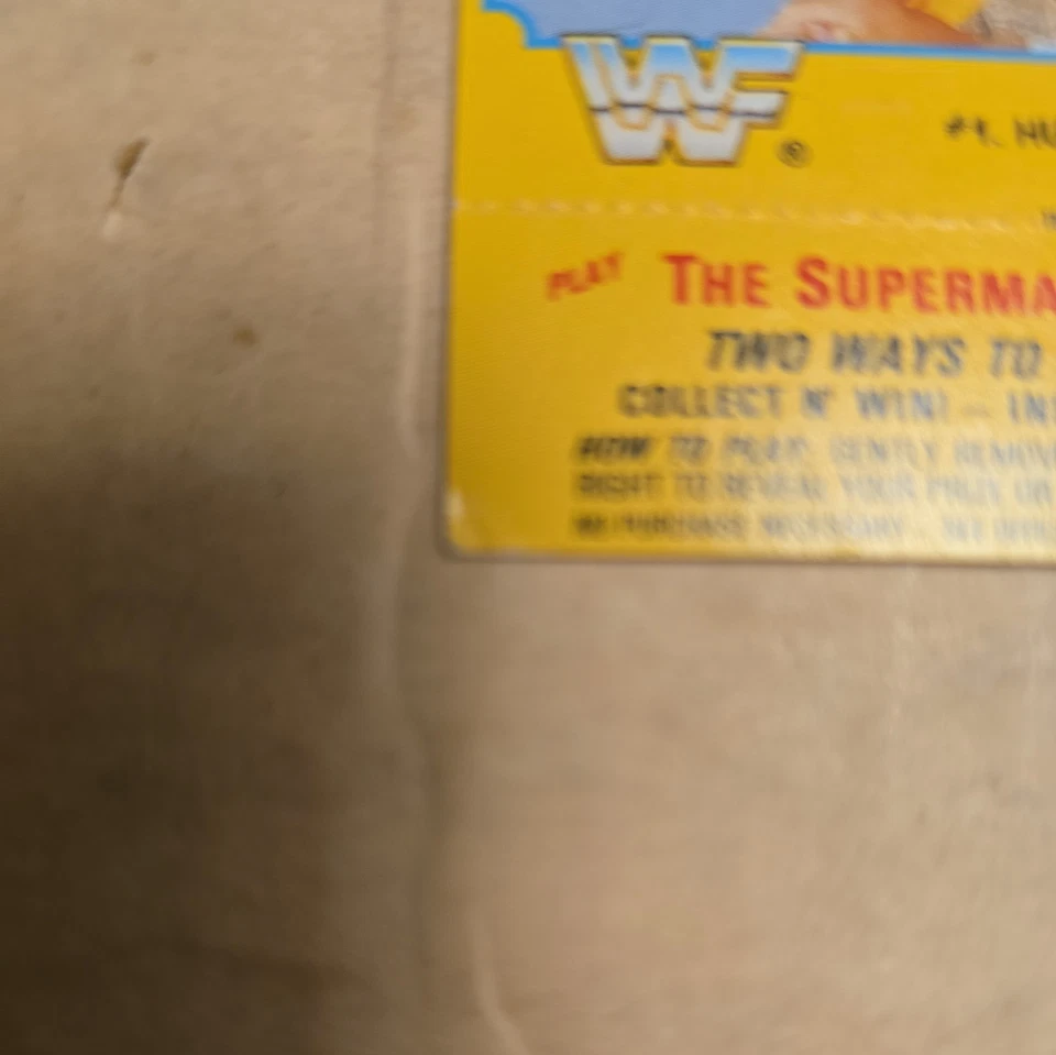 1987 CIRCLE K/COCA-COLA WWF CARTÕES SUPERMATCH #1 HULK HOGAN HOF COM TAB - Imagem 2 de 4