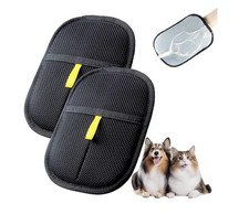 3pc Electrostatic Pet Hair Removal Gloves Brush Grooming Gloves Reusable NEW