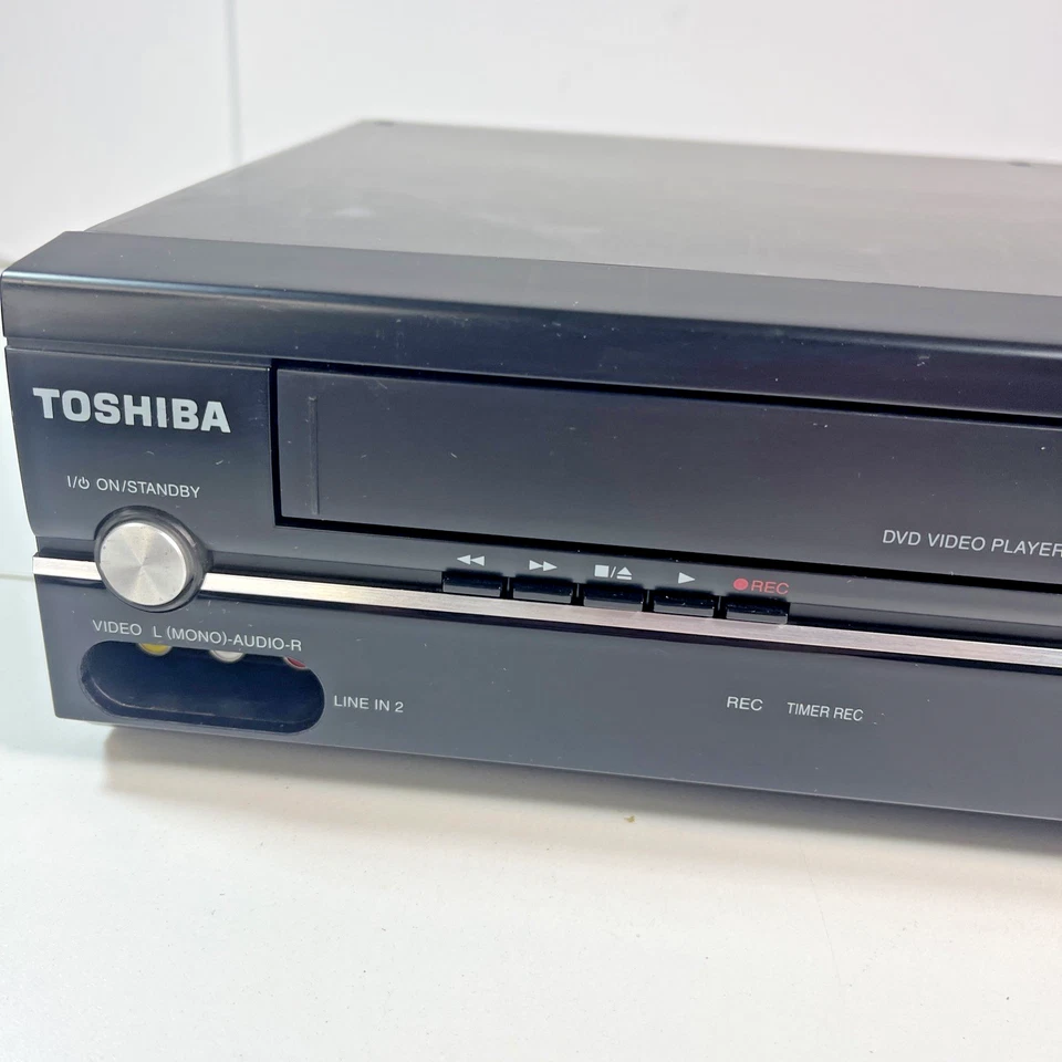 Toshiba DVD VCR player de vídeo SD-V296 VHS VCR combo - funciona sem controle remoto - Imagem 2 de 4