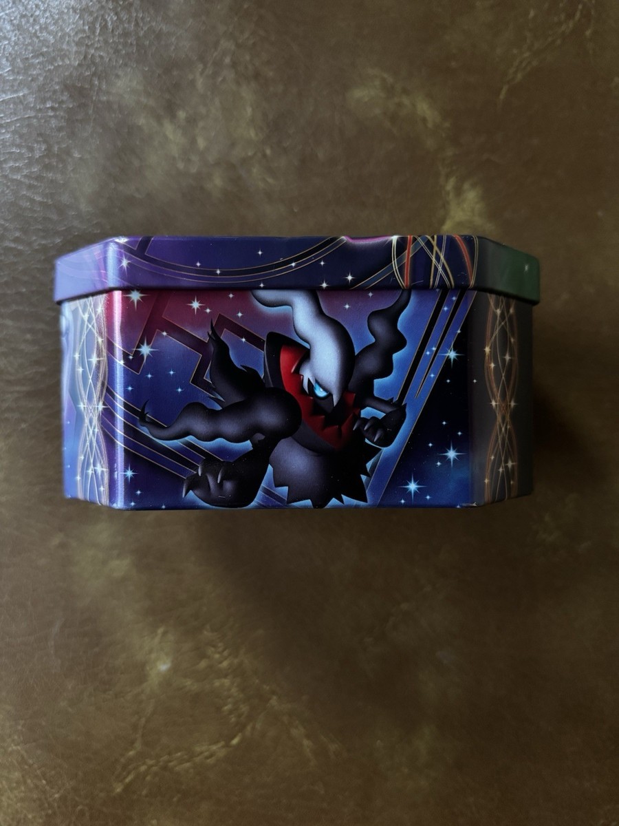 Pokémon TCG Tin Storage Box Rayquaza Darkrai Mewtwo Multicolor