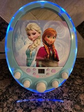 Disney Frozen Disco Party CDG Karaoke Machine Lights Up CD Player 1 Microphone