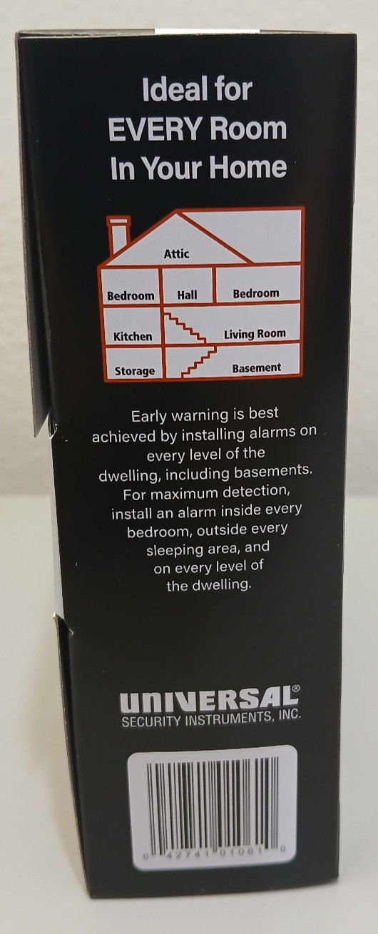 USI HARDWIRED 10 YEAR 2-IN-1 SMOKE & FIRE ALARM AMI1061SB-4P