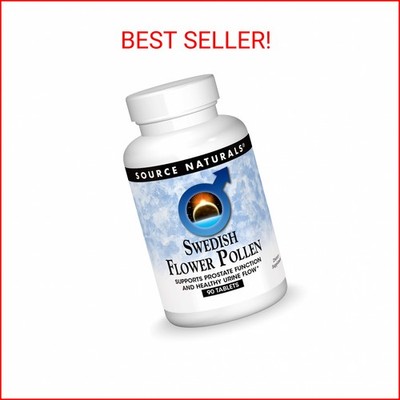 Source Naturals Swedish Flower Pollen Supports Prostate Function and Healthy Uri
