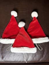 3 Dakin Stuffed Animal Santa Hats From The 1980  s