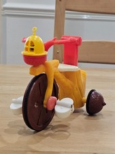 Rare Vintage 1986-1987 Acorn Green Tricycle / Bicycle Toy by Tomy - Push Motion