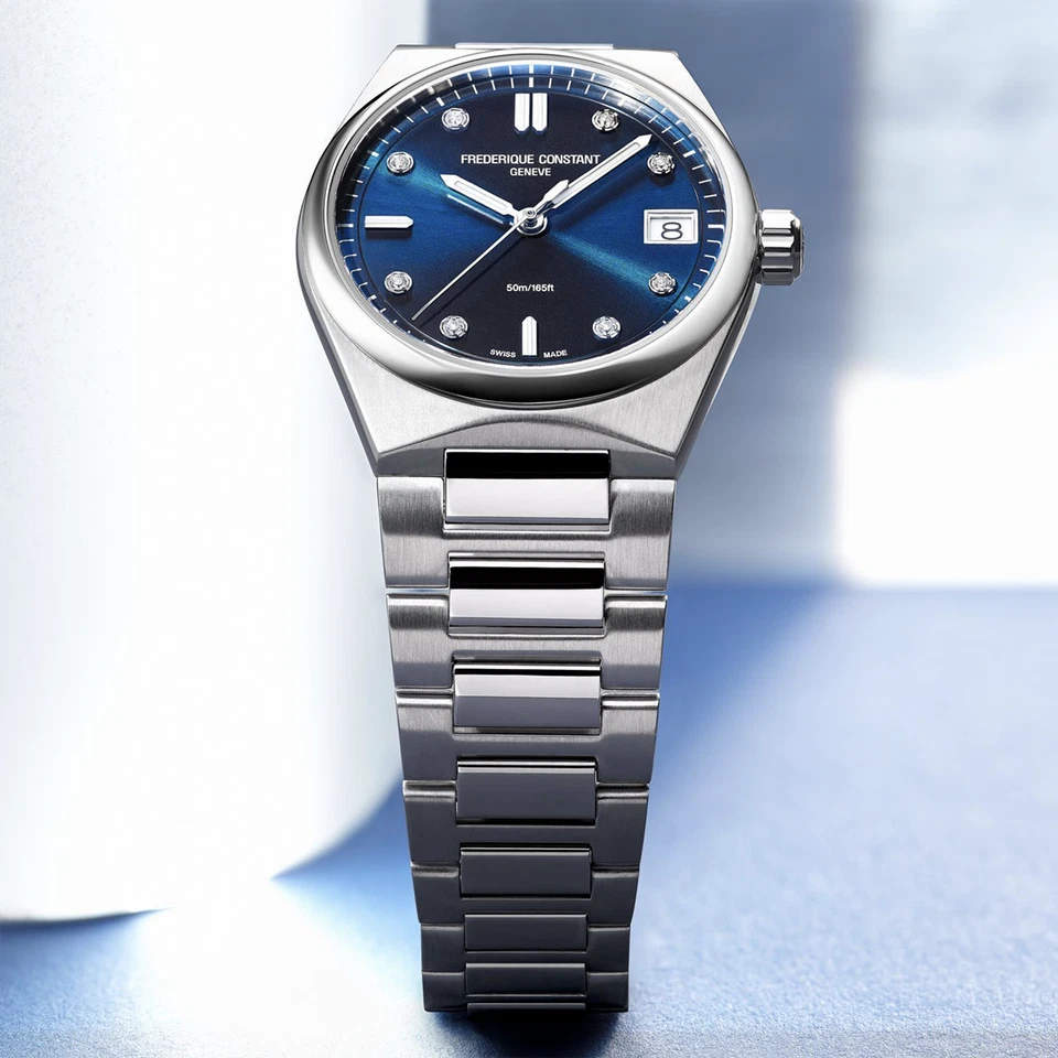 Frederique Constant Watch Highlife Ladies Quartz Blue Dial Diamonds FC-240ND2NH6 - Image 4 of 4