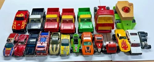 Vintage Mix Lot Mattel Tonka Hot Wheels Car Pickup Trucks Lot of 20