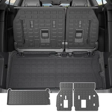 powoq 7&8 Seats Cargo Mat Compatible with 2021-2025 Toyota Sienna Trunk Mat C...