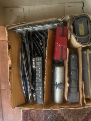 Vintage AS IS UNTESTED  Stream Line Electric 7 Train Cars & Box Only from Estate