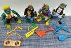 Vintage Teenage Mutant Ninja Turtles TMNT Rock n Roll Set Lot 1994 All 4 Figures