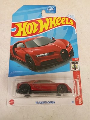 2024 Hot Wheels '16 Bugatti Chiron 201/250 Quarter Mile Heroes 2/5 Red