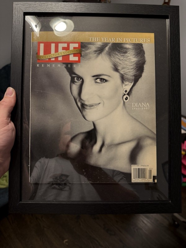 framed LIFE Magazine Collector’s Edition (“Life Remembers:  Princess Diana )