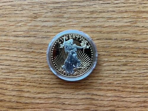 2012 American Mint Gold Double Eagle Layered In 24k Gold Spot Platinum Coin