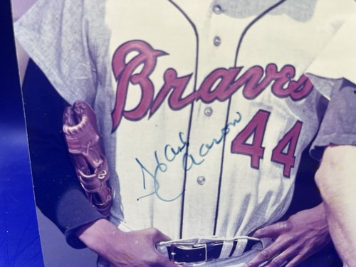Hank Aaron Eddie Mathews Atlanta Braves autographed 8x10 photo Becket BAS Auth - Picture 2 of 5
