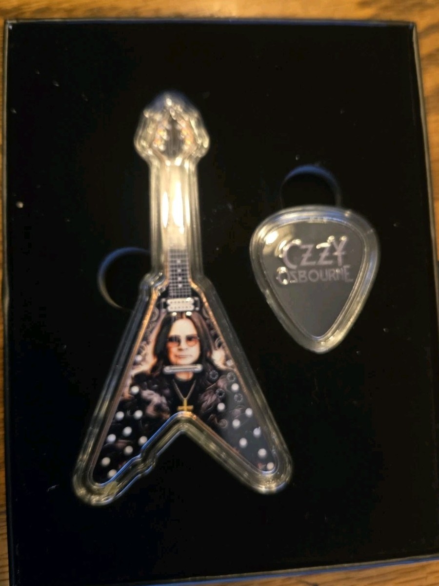 2026 Ozzy Osbourne Guitar And Pick 54.6 Grams colorized Copper