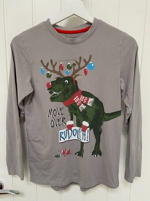 Muskat Morrisons Weihnachten Rudolf Dinosaurier Langarm T-Shirt 12-13 Jahre