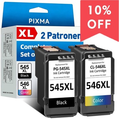 Druckerpatronen PG-545 XL CL-546 XL für Canon Pixma TS3150 TS3450 TR4550 MX495