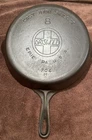 GRISWOLD #8 Cast Iron Skillet Pan 704 M Large Block Slant Logo Nice