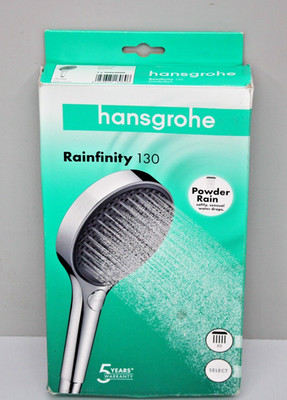hansgrohe Rainfinity Handbrause 130mm 3jet 14l/min, Chrom 26864000 NEU