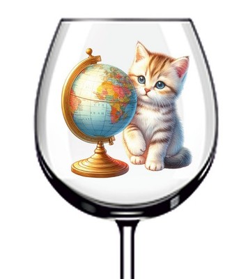 12x Baby Kätzchen Katze Vinyl Aufkleber Abziehbild Becher Weinglas Flasche Laptop Tasse