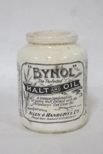 RARE 5-1/4" BYNOL Malt & Oil IRONSTONE Pot