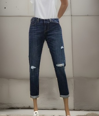 NEU LEVIS 501 T Tapered JEANS W24 L28 Gr. 6 8 Damen Ladies 36197-0002 Boyfriend