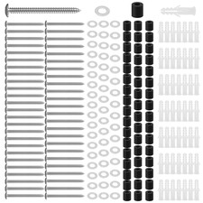 200Pcs/50 Sets Pegboard Mounting Kit Contains Screws, Anchors, Spacers and Washe