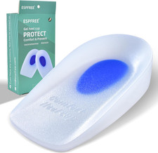Premium Gel Heel Cups for Heel Pain Relief   Long-Lasting Silicone Inserts for P