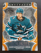 2024-25 Artifacts Shakir Mukhamadullin Orange Parallel RC 60/75 #179 Sharks