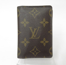 Authentic LOUIS VUITTON Monogram Pocket Organizer de Poche Card Case F 50587