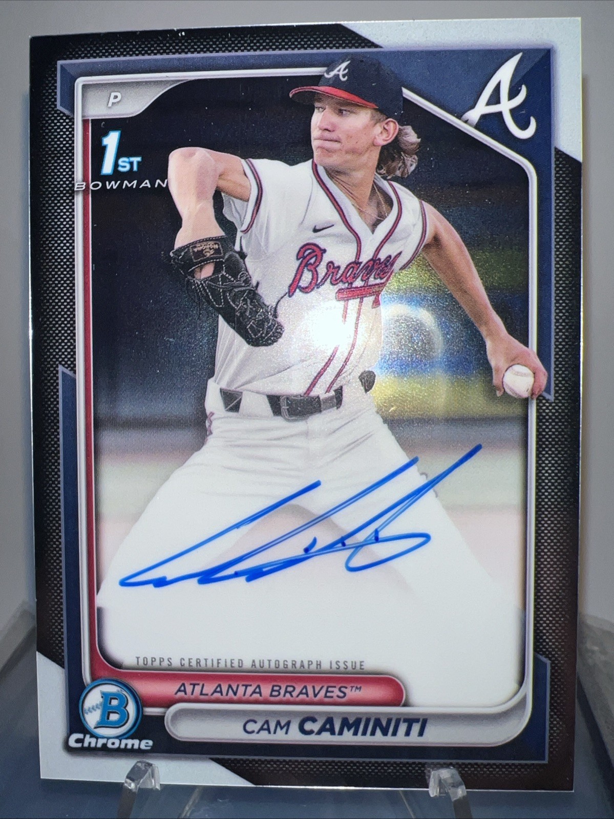 2024 Bowman Chrome Draft Autographs Cam Caminiti 1st ROOKIE AUTO BRAVES