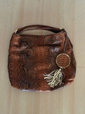 Snake skin leather bag